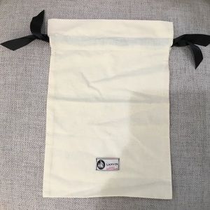 Lanvin Cream Drawstring Dust Bag